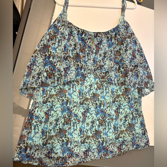 Junarose flowy printed layered sleeveless Flowy feminine tank top womens size 24 - Picture 1 of 7